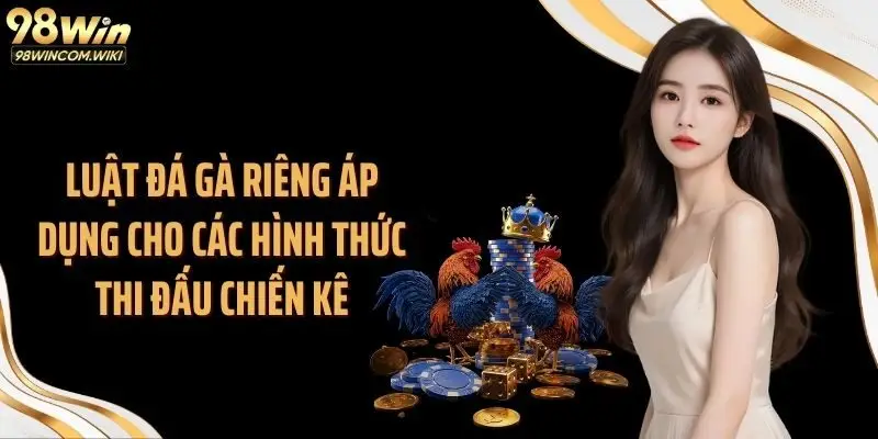 Luật đá gà riêng áp dụng cho các hình thức thi đấu chiến kê
